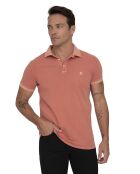 Polo manches courtes Garment corail