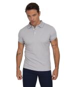 Polo manches courtes Interlok gris clair