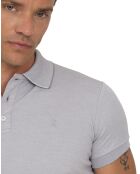 Polo manches courtes Interlok gris clair