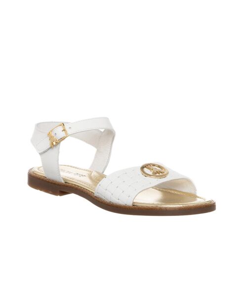 Witte leren sandalen Cipria
