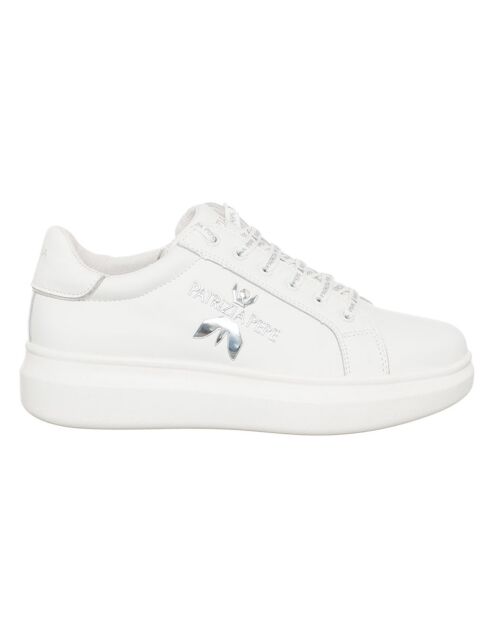 Sneakers en Cuir Esas blanc/argenté