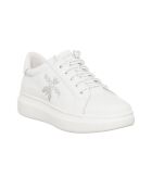 Sneakers en Cuir Esas blanc/argenté