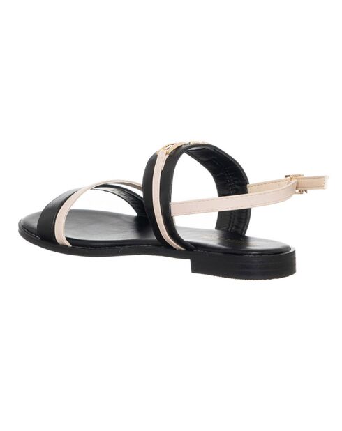 Zwart/beige sandalen van Nolo