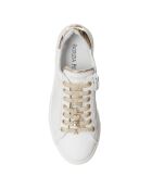 Sneakers en Cuir Voda blanc/doré