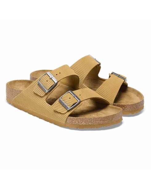 Mules en Velours de Cuir Arizona cognacs