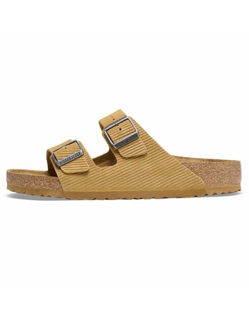 Mules en Velours de Cuir Arizona cognacs