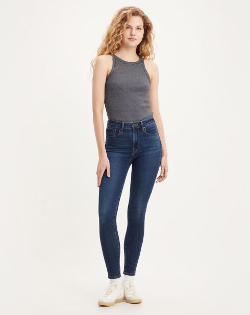 Jean 721 High Rise Skinny taille haute bleu brut