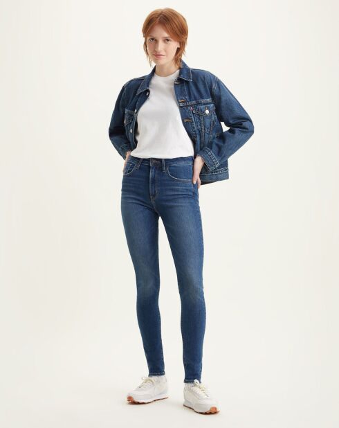 Jean 721 taille haute Skinny bleu foncé