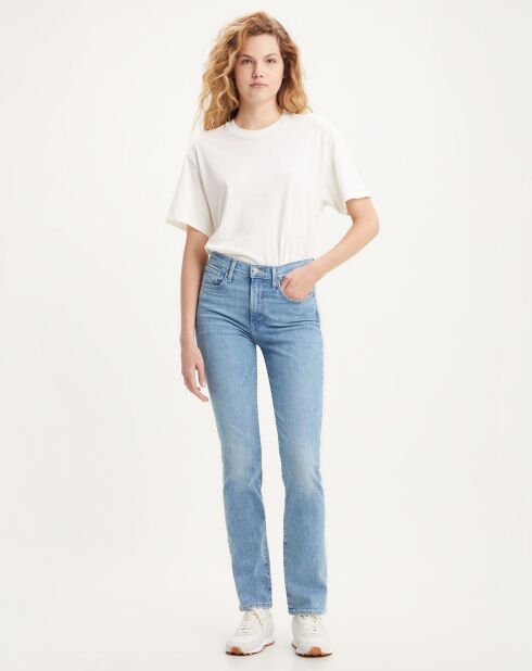 Jean 724 High Rise Slim taille haute bleu