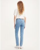 Jean 724 High Rise Slim taille haute bleu