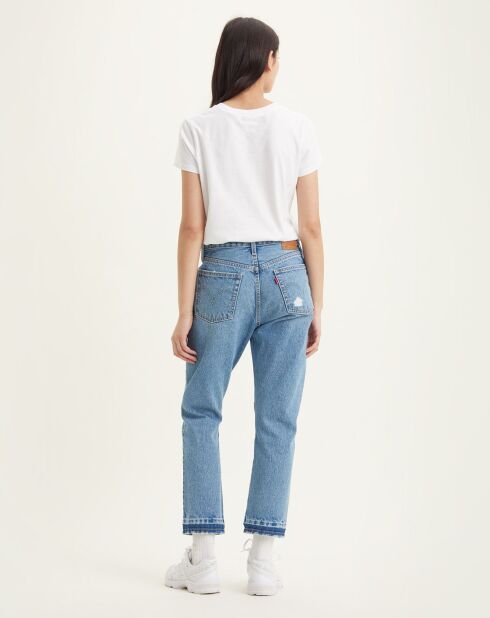 Jean 501 Crop coupe droite bleu