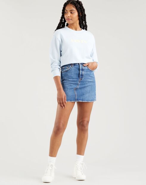 Jupe en jean courte Decon Iconic bleu foncé