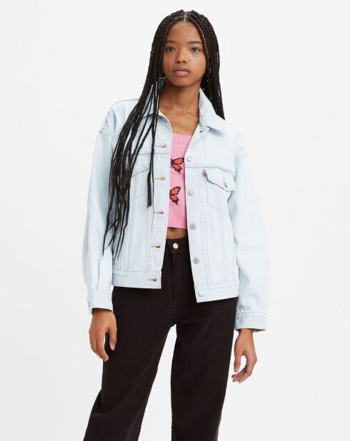 Veste en Jean 90'S Trucker bleu clair