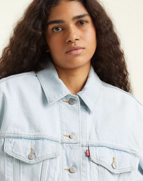 Veste en Jean 90'S Trucker bleu clair