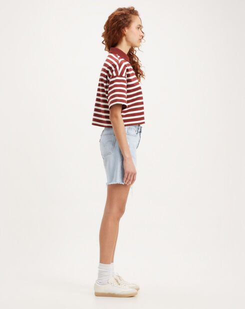 Short 501 90'S usé bleu clair