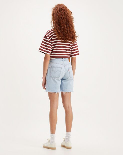 Short 501 90'S usé bleu clair