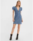 Robe en jean courte Erin 90's bleue