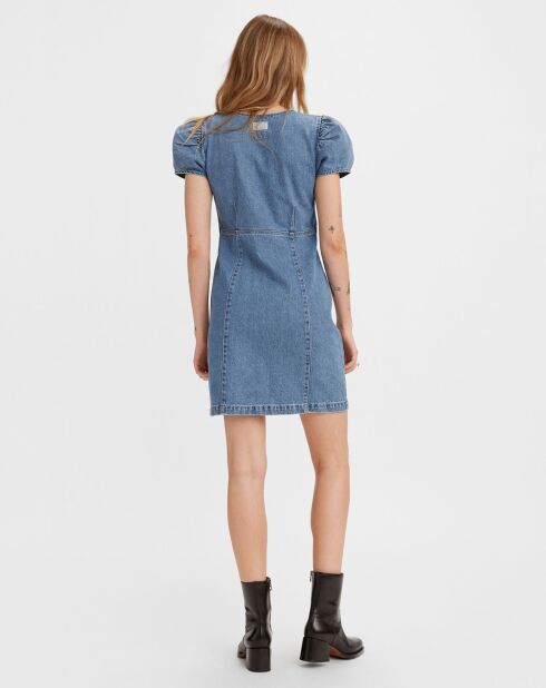 Robe en jean courte Erin 90's bleue