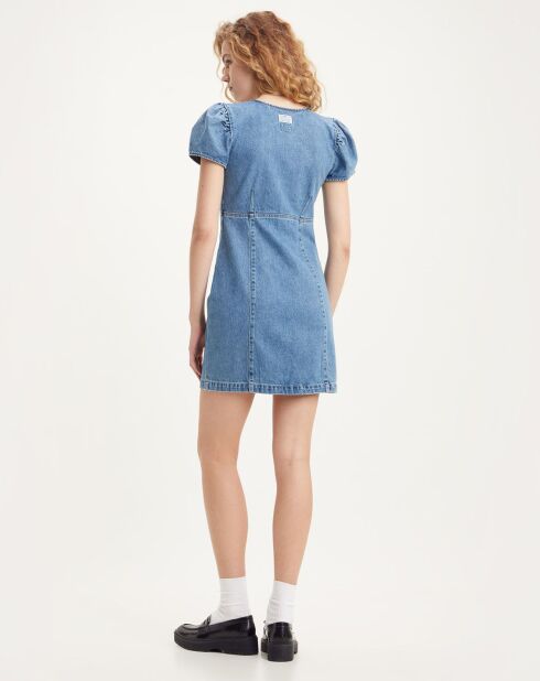 Robe en jean courte Erin 90's bleue