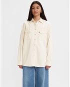 Chemise en Coton & Chanvre Dorsey XL oversize Western écrue