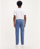 Pantalon Chino en Coton Regular Fit bleu