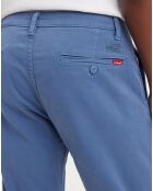 Pantalon Chino en Coton Regular Fit bleu