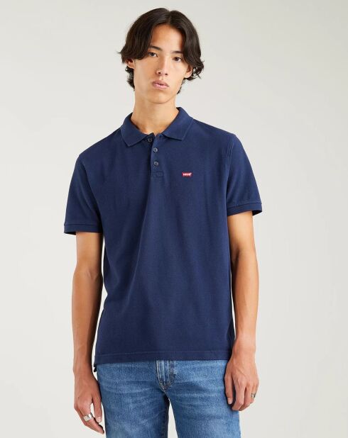 Polo Housemarked en Coton Regular Fit bleu marine