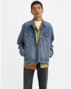 Veste en jean The Trucker original bleu moyen