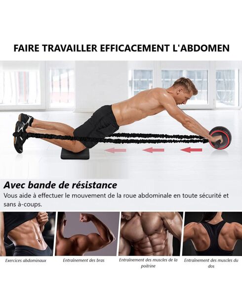 Pack roue abdominale noir