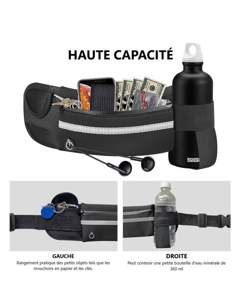 Banane de sport noire