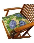 Galette de chaise multicolore - 42x42 cm