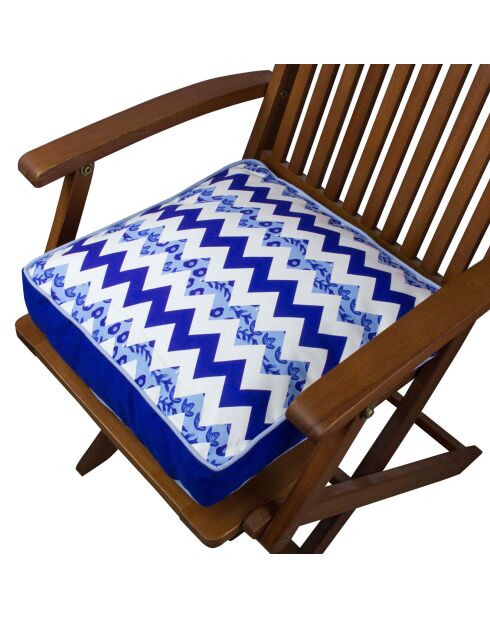 Galette de chaise multicolore - 42x42 cm