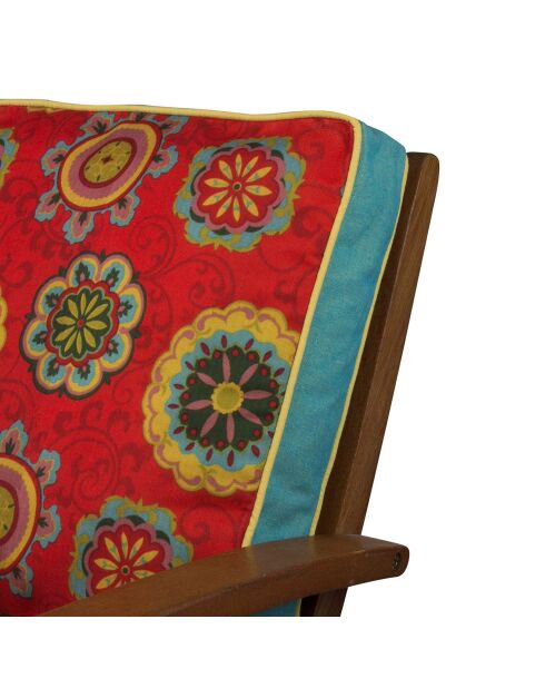 Galette de chaise multicolore - 42x42 cm