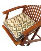 Galette de chaise multicolore - 42x42 cm
