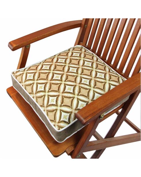Galette de chaise multicolore - 42x42 cm