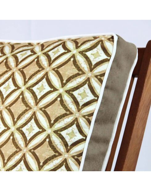 Galette de chaise multicolore - 42x42 cm
