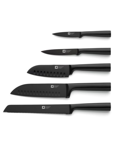 Ceppo portacoltelli da cucina Nox 5 nero