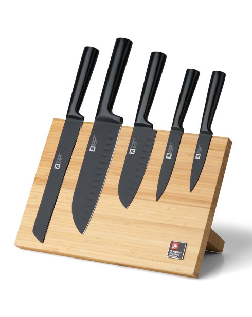 Ceppo portacoltelli da cucina Nox 5 nero