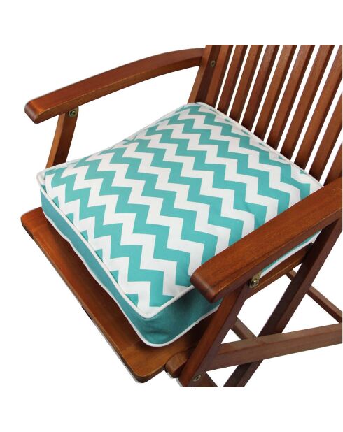 Galette de chaise multicolore - 42x42 cm