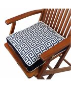 Galette de chaise multicolore - 42x42 cm