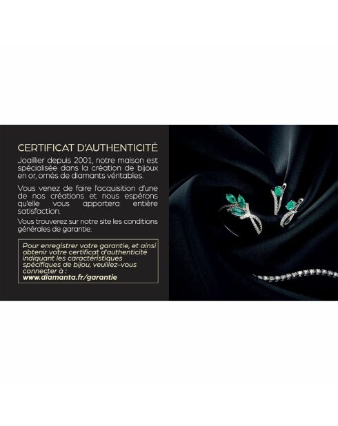 Anaidéia 1 karaat witgouden diamanten oorbellen