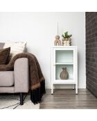 Vaso da fiori in ceramica marrone - 13,5x13,5x13 cm