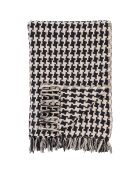 Schwarz/beige Seitendecke - 130x180 cm