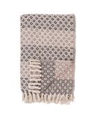 Alanya braun/beige/weiß kariert - 130x180 cm