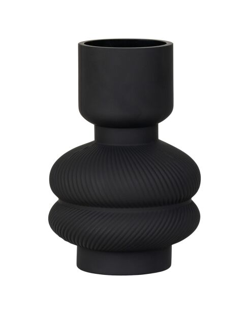 Vaso in vetro nero - D.15x22 cm