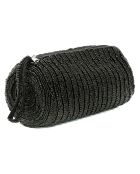 Trousse à crayons en perles noire - 20x10x10 cm
