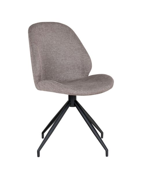 2 Monte Carlo Esszimmerstühle mit steinernem Drehfuß - 60x50x88 cm