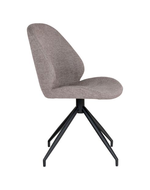 2 Monte Carlo Esszimmerstühle mit steinernem Drehfuß - 60x50x88 cm