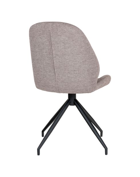 2 Monte Carlo Esszimmerstühle mit steinernem Drehfuß - 60x50x88 cm