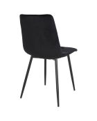 2 schwarze Esszimmerstühle von Middelfart - 55x44x86 cm